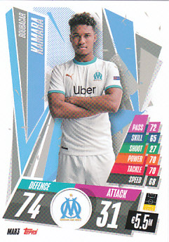 Boubacar Kamara Olympique Marseille 2020/21 Topps Match Attax CL #MAR03